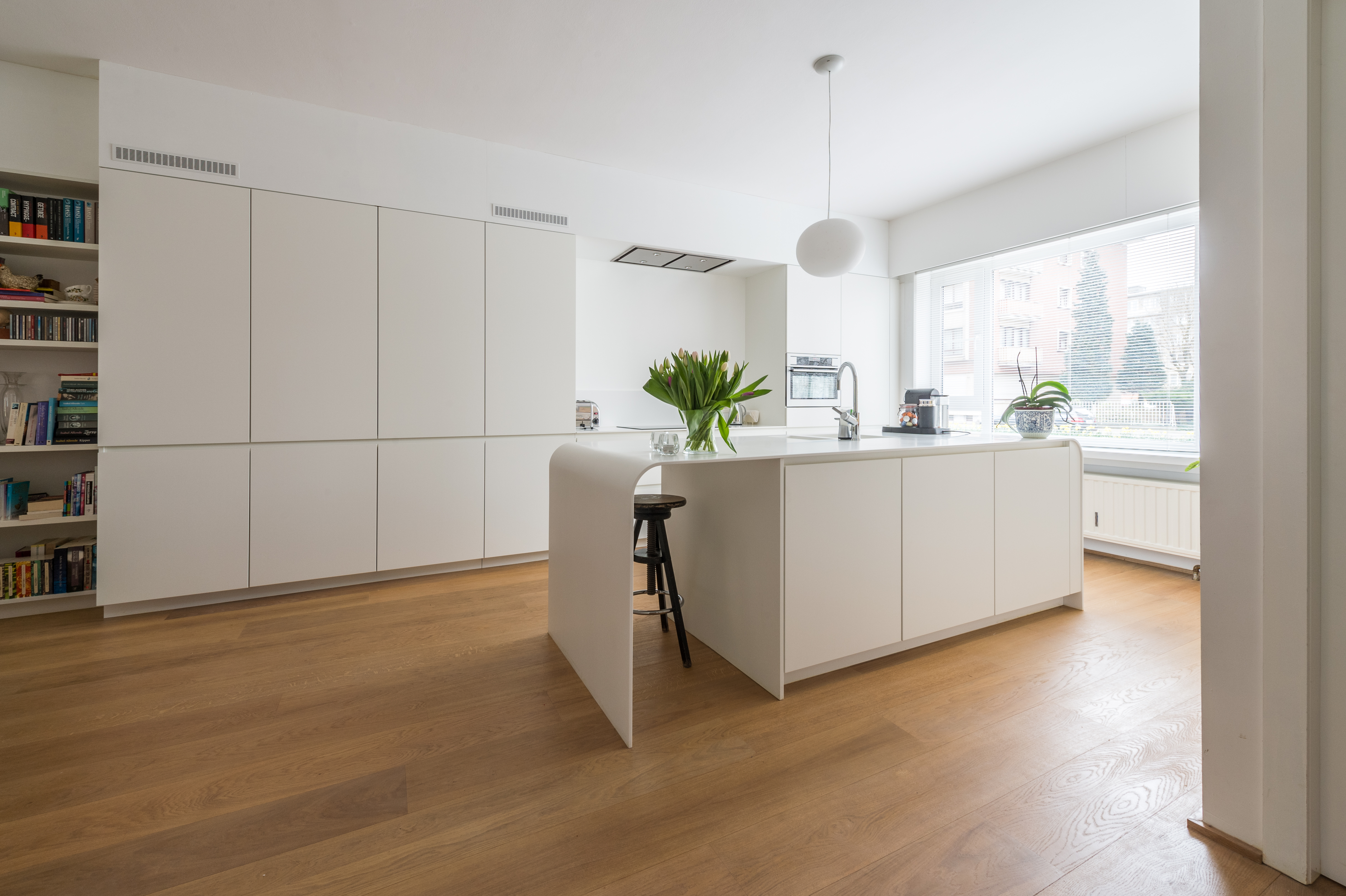 keuken gebogen corian