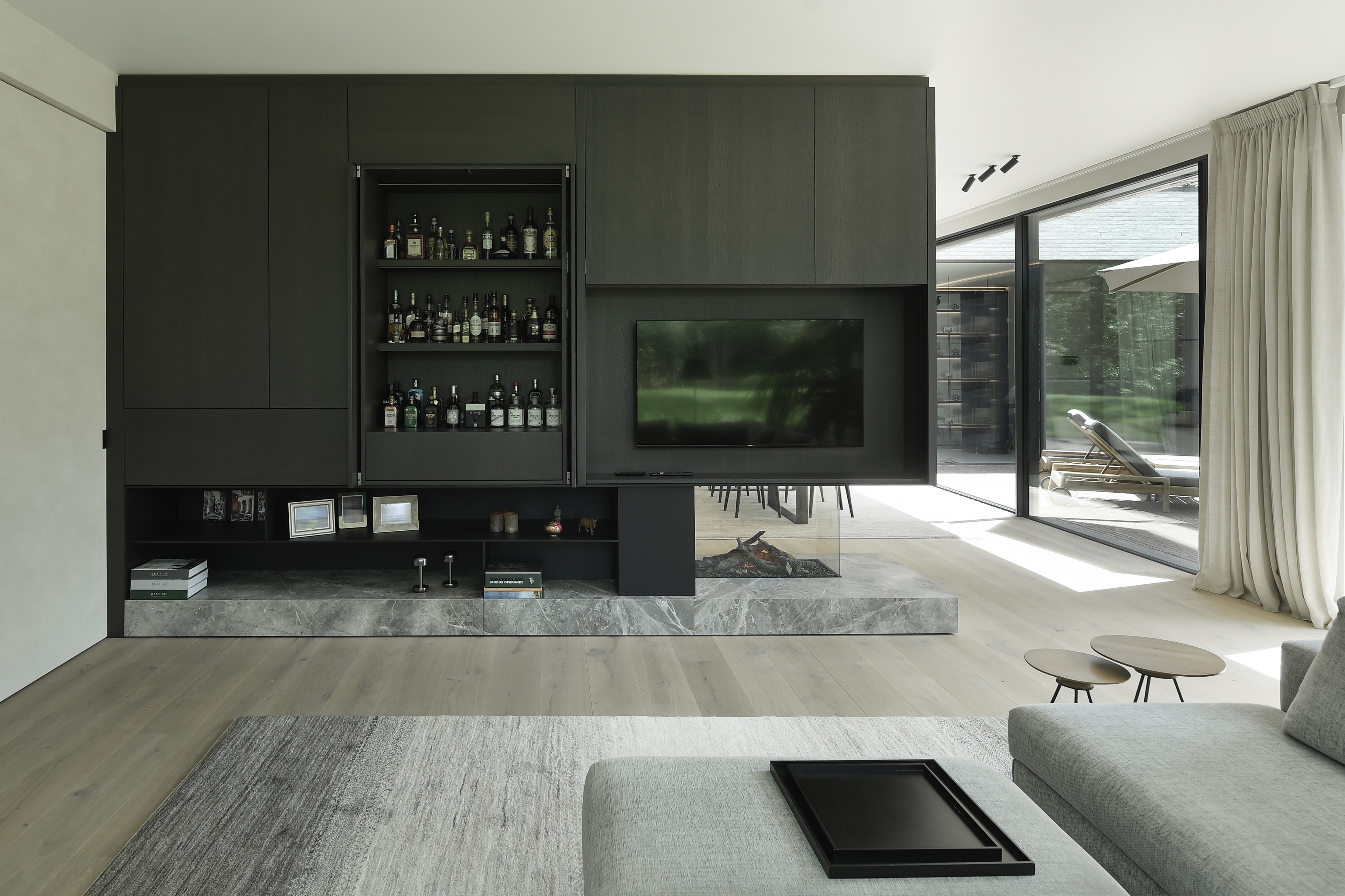 wandkast tv meubel haard