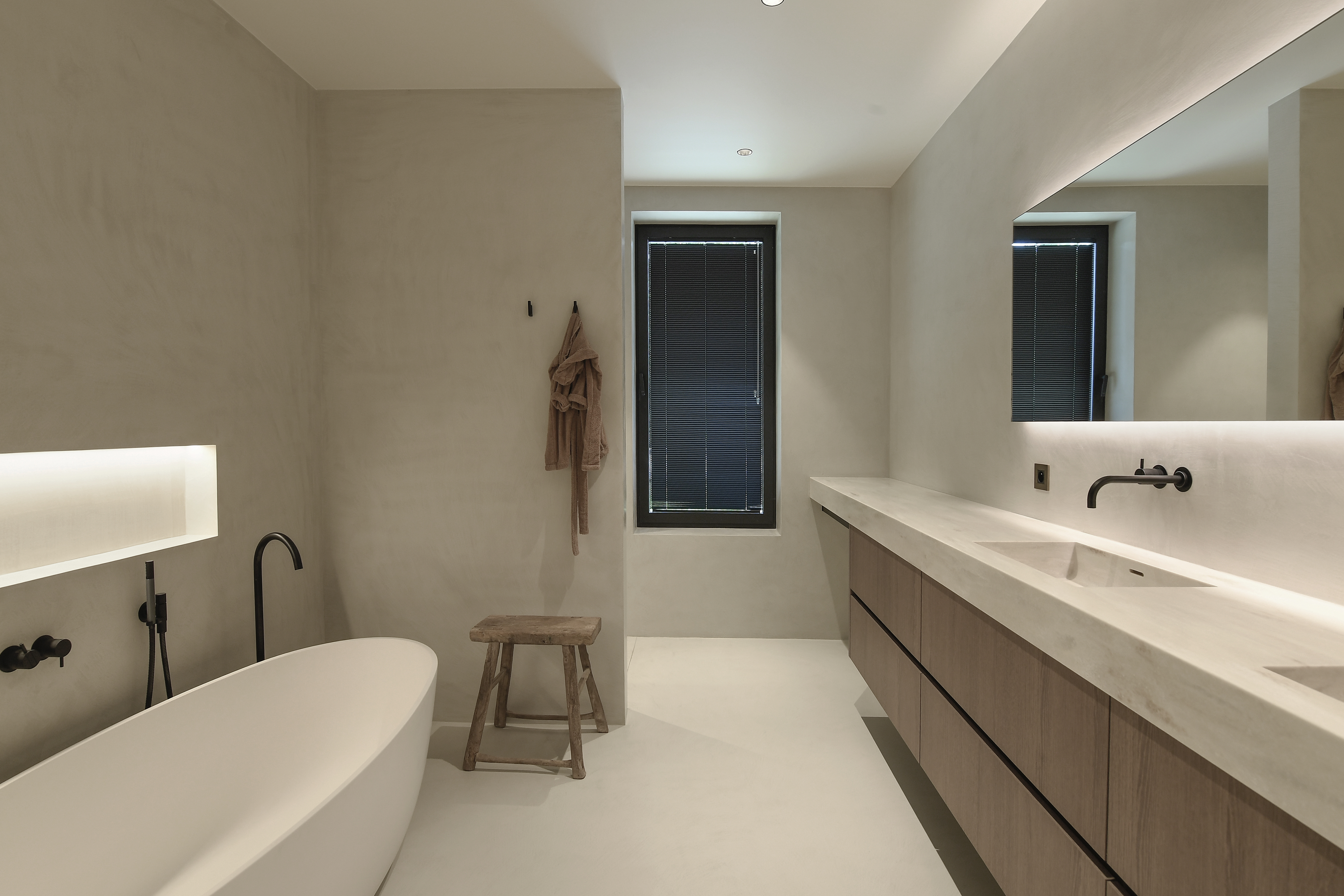 badkamer natuurlijke materialen