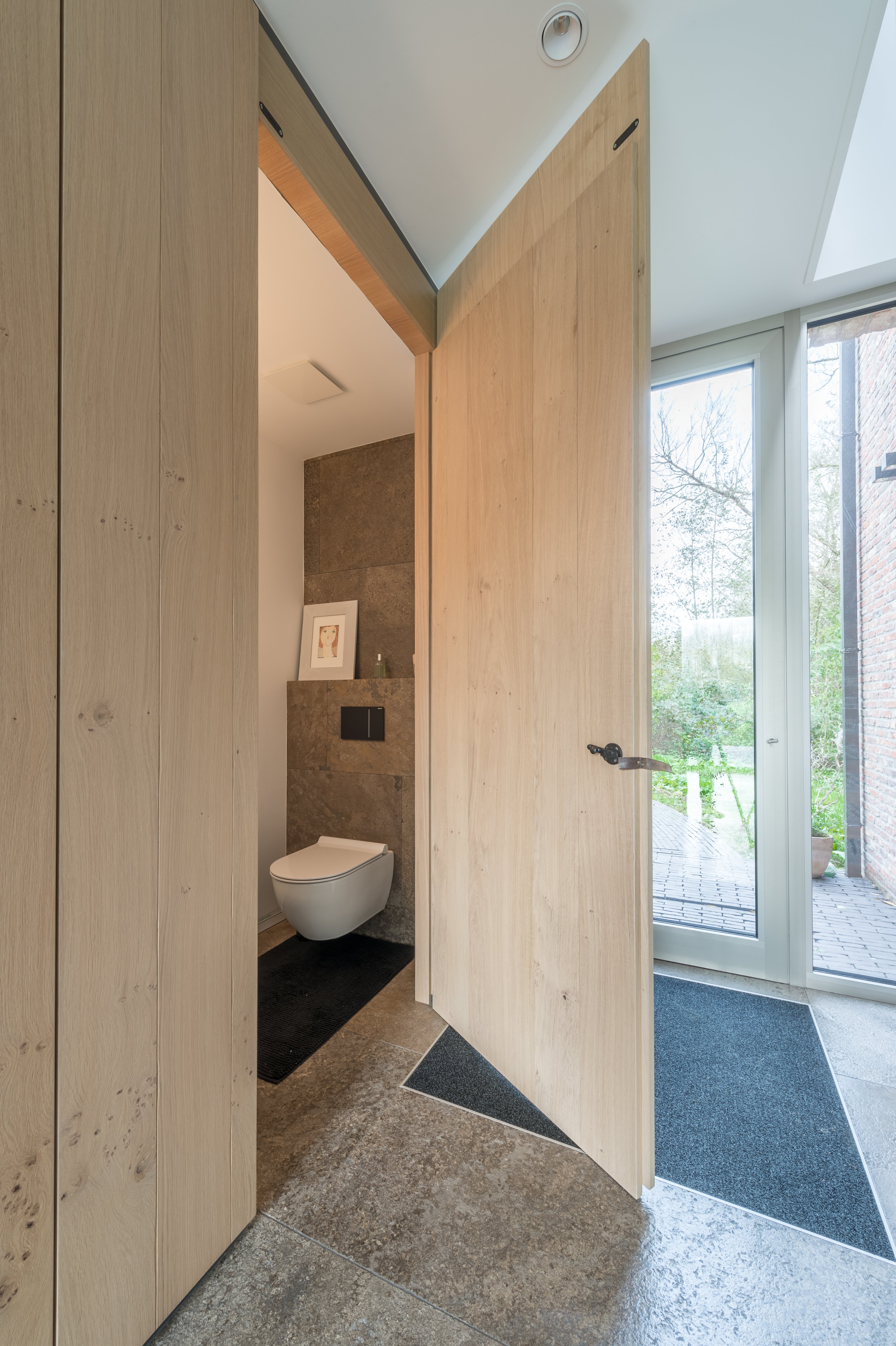 houten deur maatwerk wand
